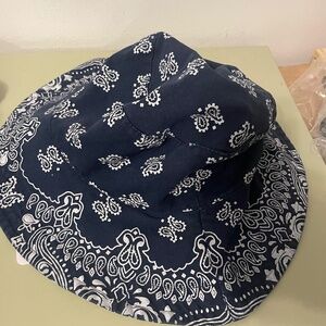 Free People Bandana Bucket Hat